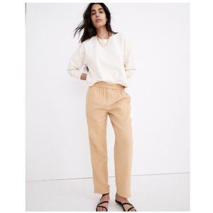 MADEWELL Lightspun Tapered Huston Pull-On Crop Pants - L